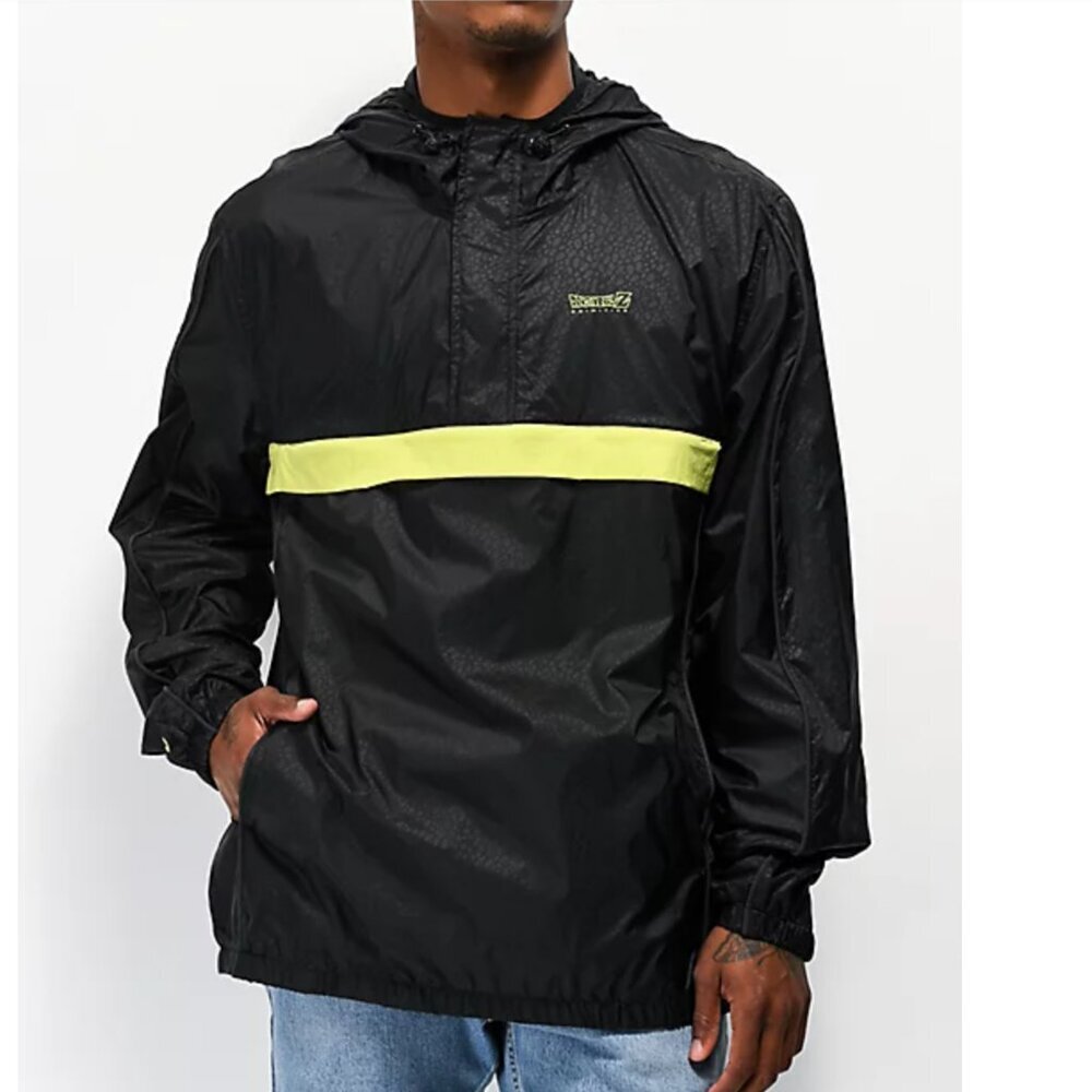 Primitive x Dragon Ball Z Cell Black Anorak Windbreaker Jacket Men's Medium